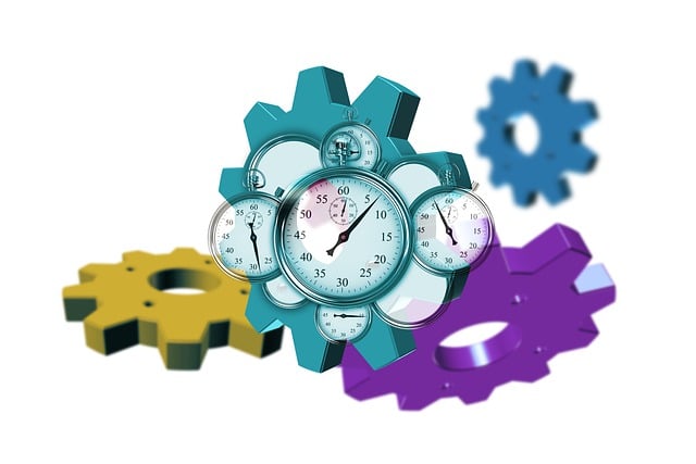 Artistic Machine Cogs and Clocks: Convey Tech Productivity